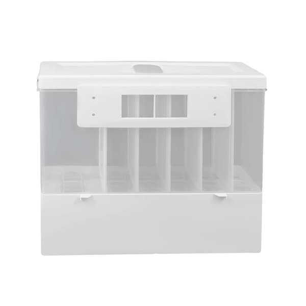 Risdispenser, Plastmaterial, 10 kg kapacitet,vit, 6-lagers