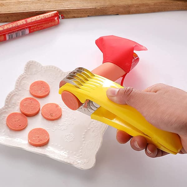Bananskivare rostfritt stål Kreativ fruktskärare Skinka Jordgubbsdelare