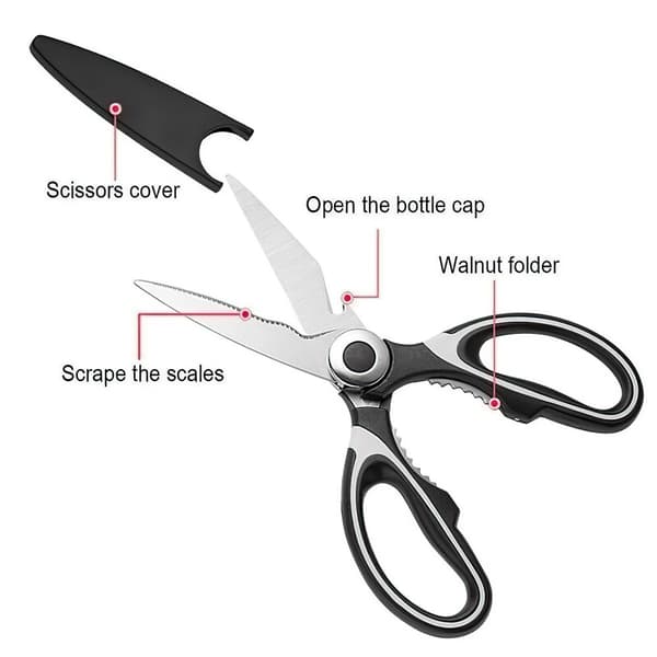 Scissors Multifunctional Powerful Scissors Stainless Steel