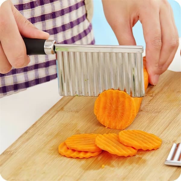 Stainless Steel Potato Wavy Cutter Chopper