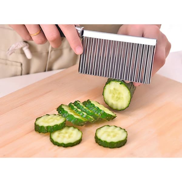 Stainless Steel Potato Wavy Cutter Chopper