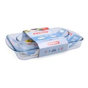 Sett med ovnsretter Pyrex Essentials Borosilikatglass (30 x 21 cm + 40 x 27 cm) (2 pcs)