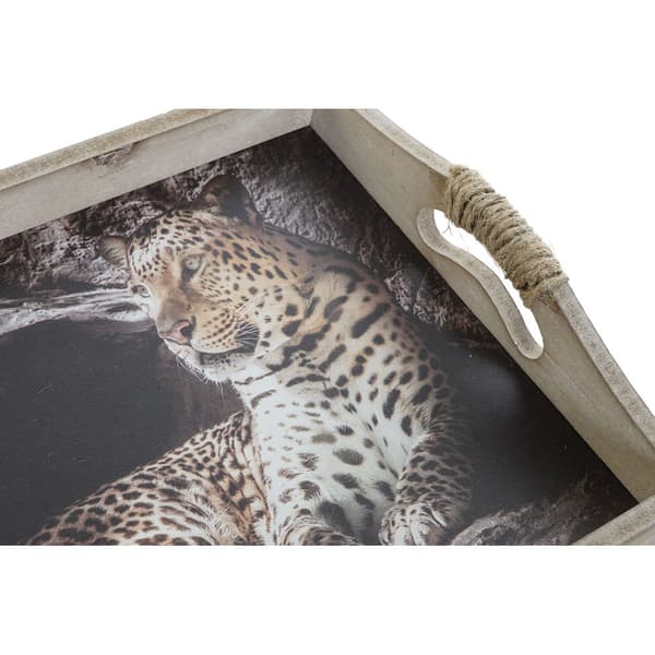 Brett DKD Home Decor 40,5 x 30 x 6,5 cm Flerfarget Tre MDF (2 enheter)