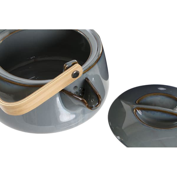 Tekande DKD Home Decor 21 x 17 x 10 cm Porcelæn Grå 1 L