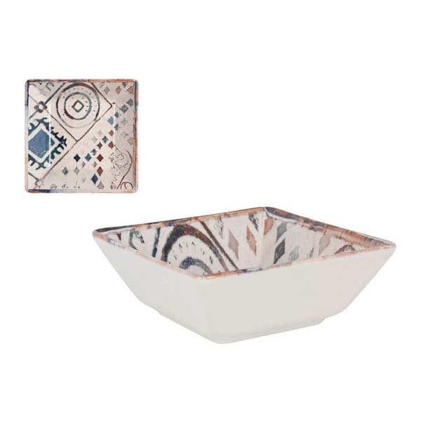 Skål La Mediterránea Grecia Porslin Blå Brun 13 x 13 x 5 cm
