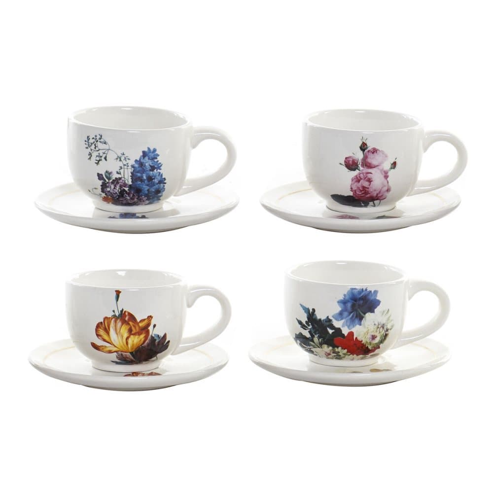 Set med kaffekoppar DKD Home Decor Dolomite (150 ml)