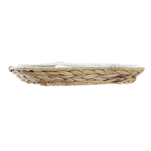 Snacksbrett DKD Home Decor 38 x 25 x 4 cm Krystall Naturell Gjennomsiktig