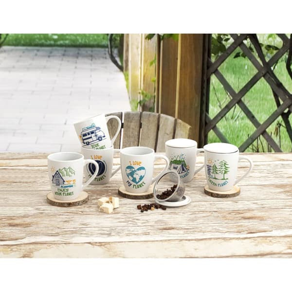 Krus Quid Gretta Keramikk Flerfarget 330 ml (Pack 12x)
