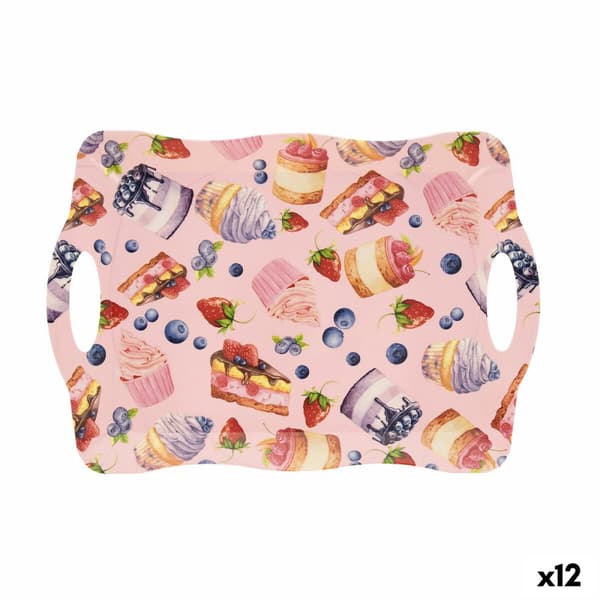 Brett Quid Habitat Kake Plast Flerfarget (38 x 27 x 2,2 cm) (Pack 12x)