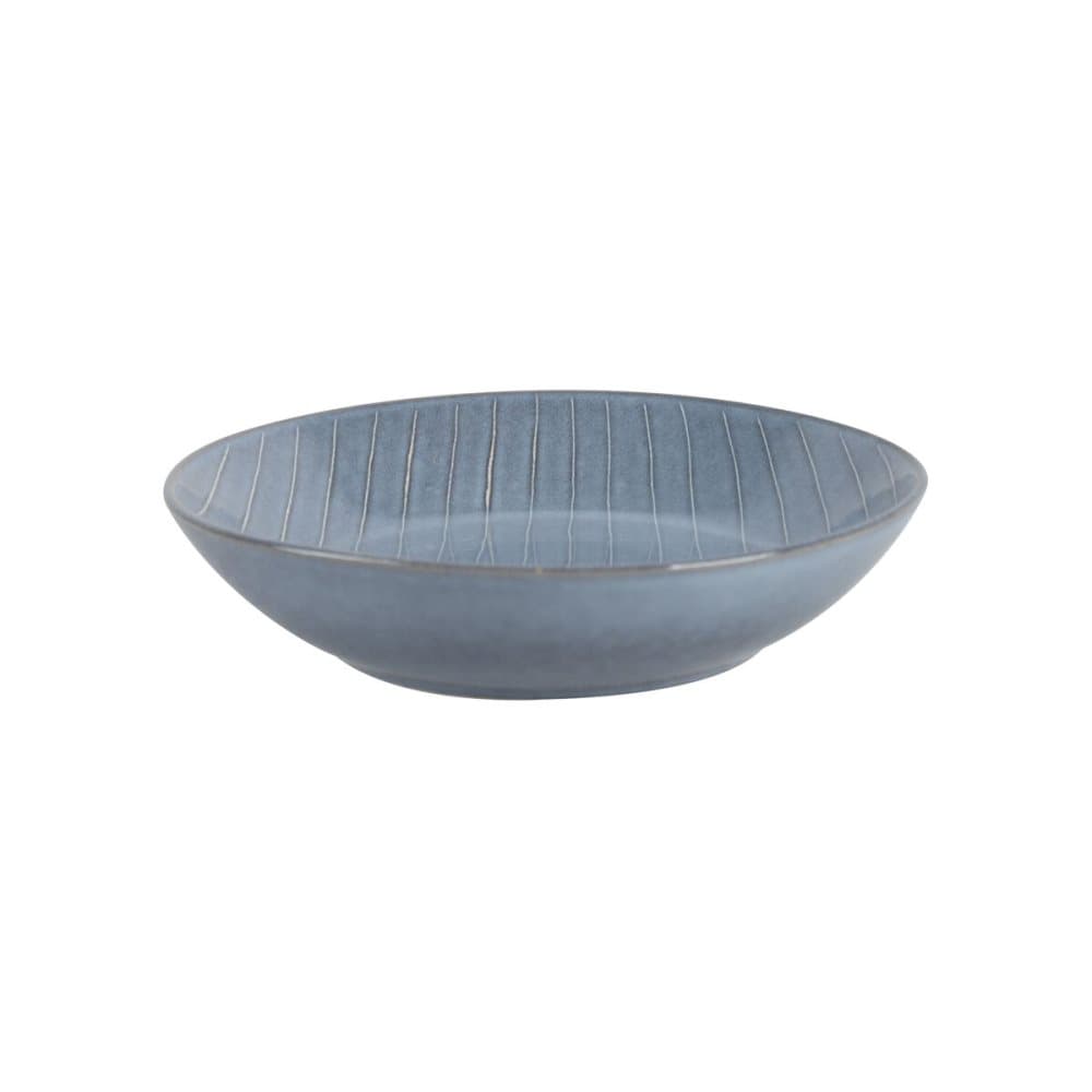 Djup tallrik DKD Home Decor Blå Stengods (20 x 20 x 4,5 cm)