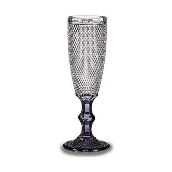 Champagneglass Vivalto Gjennomsiktig Antrasitt Glass 185 ml