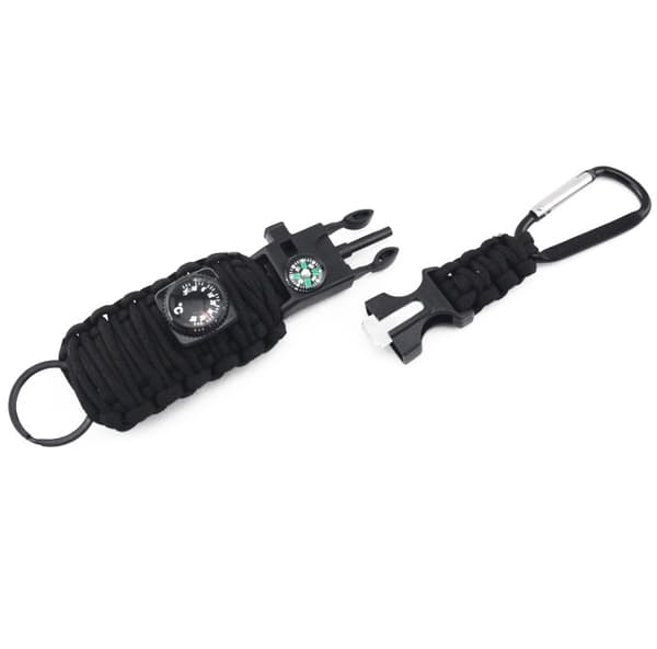 Survival Kit, jossa 12 lisävarustetta - Musta