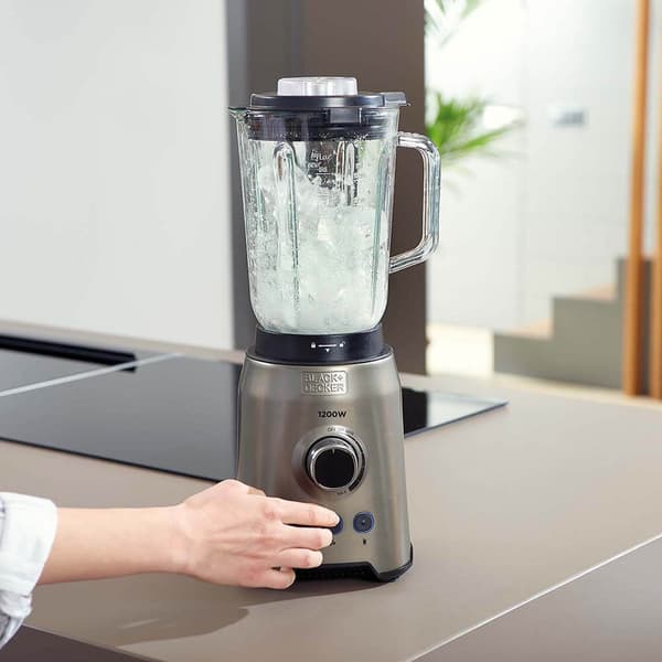 BLACK+DECKER Mixer 1200W Borstat Stål