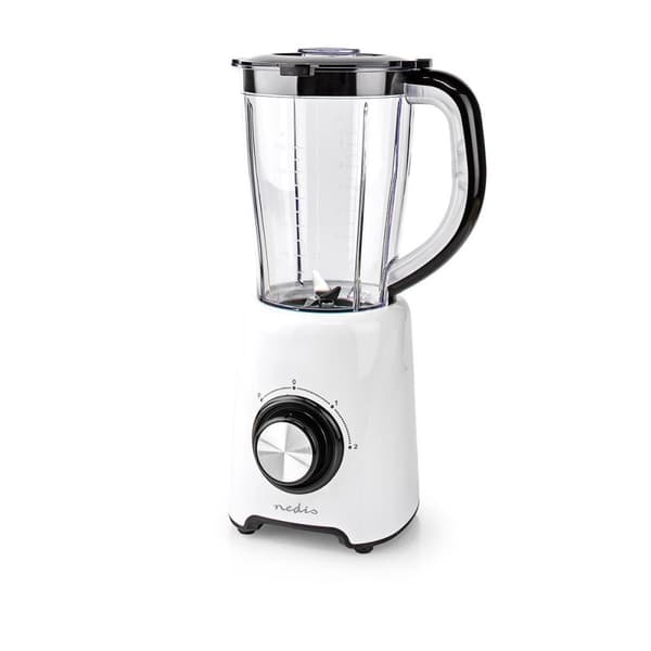 Nedis Stand Blender | 800 W | 1.5 l | Plast | 2 Hastighetsinnstillinger | Hvit / Sort