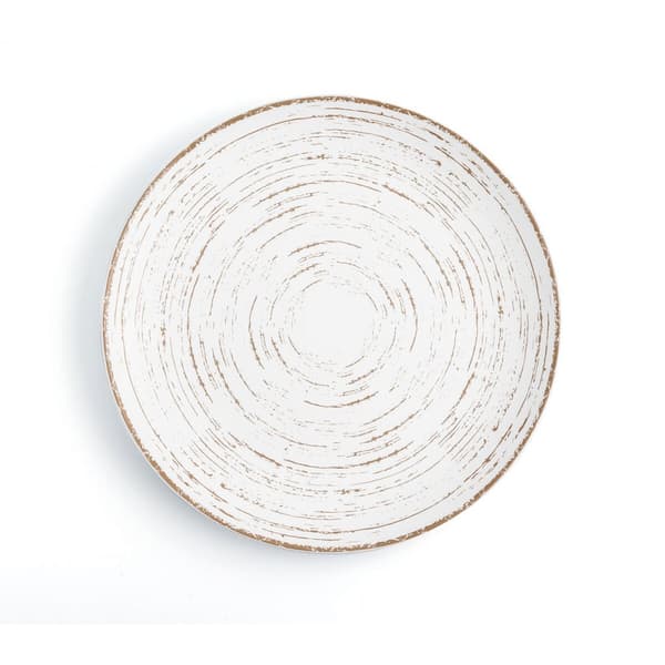 Flat tallerken Ariane Tornado White Flerfarget Keramikk Ø 31 cm (6 enheter)