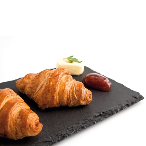 Keramisk fad med skifereffekt Quid Gastro Fun Sort (32 x 17 cm) (12 enheder)