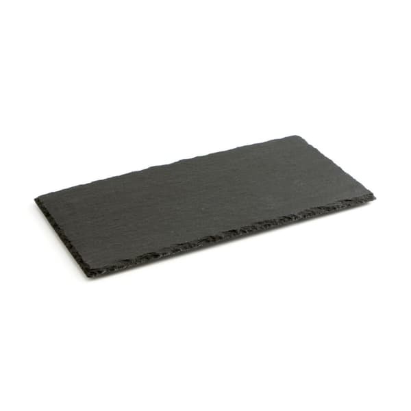 Keramisk fad med skifereffekt Quid Gastro Fun Sort (32 x 17 cm) (12 enheder)