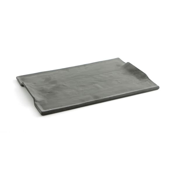 Snacksbrett Quid Mineral Gres Svart Keramikk 35 x 23 cm (6 enheter)