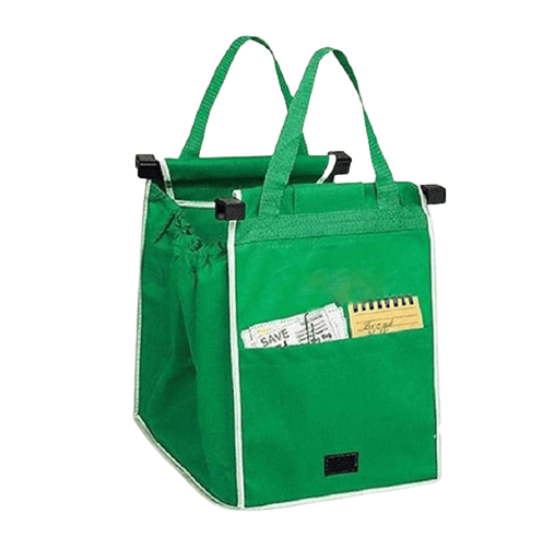 Taitettava ja uudelleenkäytettävä Shopping Bag, Vihreä