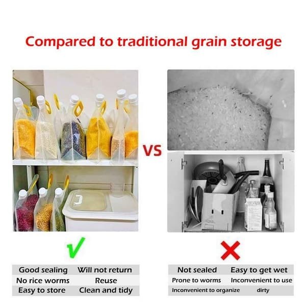 5-pak Multi-Grain Food Opbevaringsposer