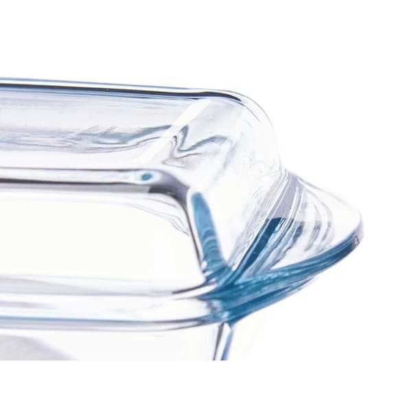 Brett med lokk Pasabahce Borcam Gjennomsiktig Borosilikatglass 1,9 L (4 enheter)