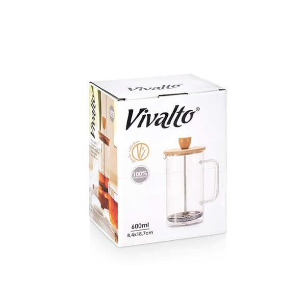 Tekande Vivalto SW8132 600ML Natur Bambus Borosilikatglas 600 ml