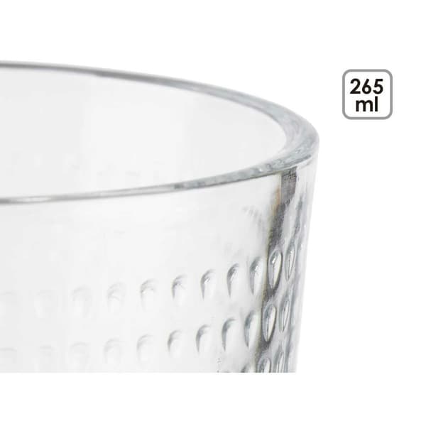 Glassæt Vivalto 79064 Gennemsigtig Glas Points 265 ml (8 enheder)