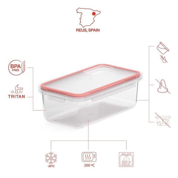 Behållare för matkonservering Valira 6090/50 Hermetisk Transparent Plast 750 ml
