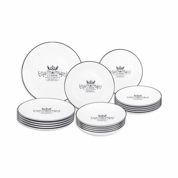 Spisestel Santa Clara Cuisine Porcelæn Cirkulær 18 Dele (2 enheder)
