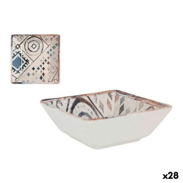 Snacksbolle La Mediterránea Grecia Blå Brun Porselen 13 x 13 x 5 cm (28 enheter)