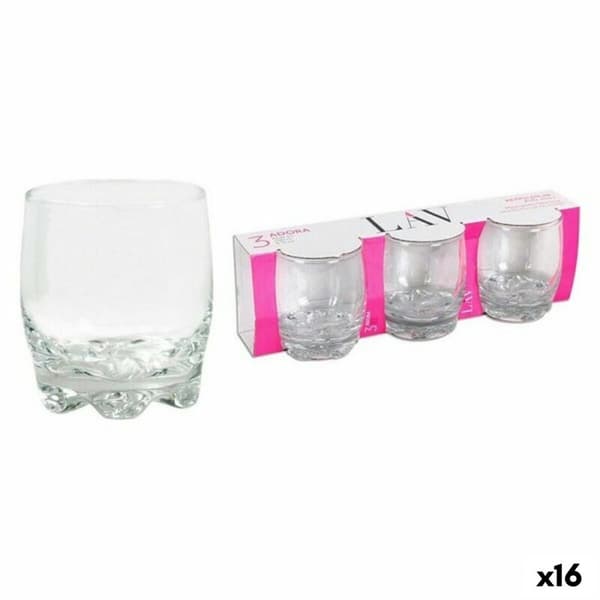 Sett med glass LAV Adora 290 ml 3 Deler (16 enheter)