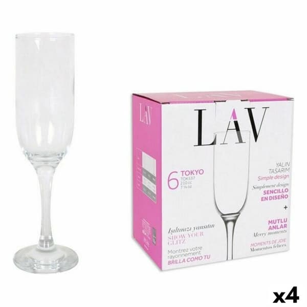 Champagneglass LAV Tokyo 6 Deler (4 enheter)