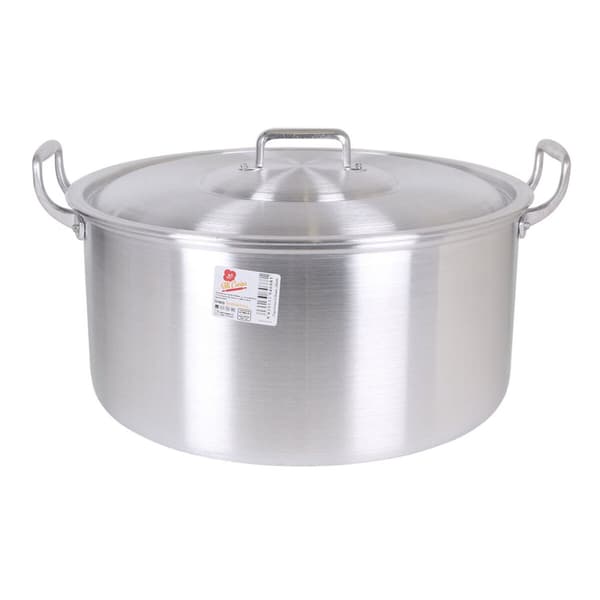 Gryte med lokk Aluminium 45 x 39 x 22 cm (2 enheter)