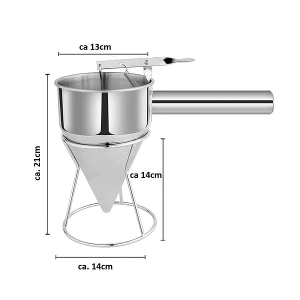 Deigdispenser med stativ - 1,25 liter