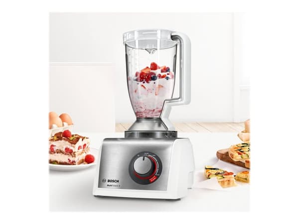 Bosch MultiTalent 8 MC812S814 Kjøkkenmaskin 3,9 liter Børstet rustfritt stål/hvit