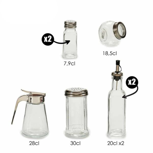 Kryddset i Glas med 7 Delar för Köket