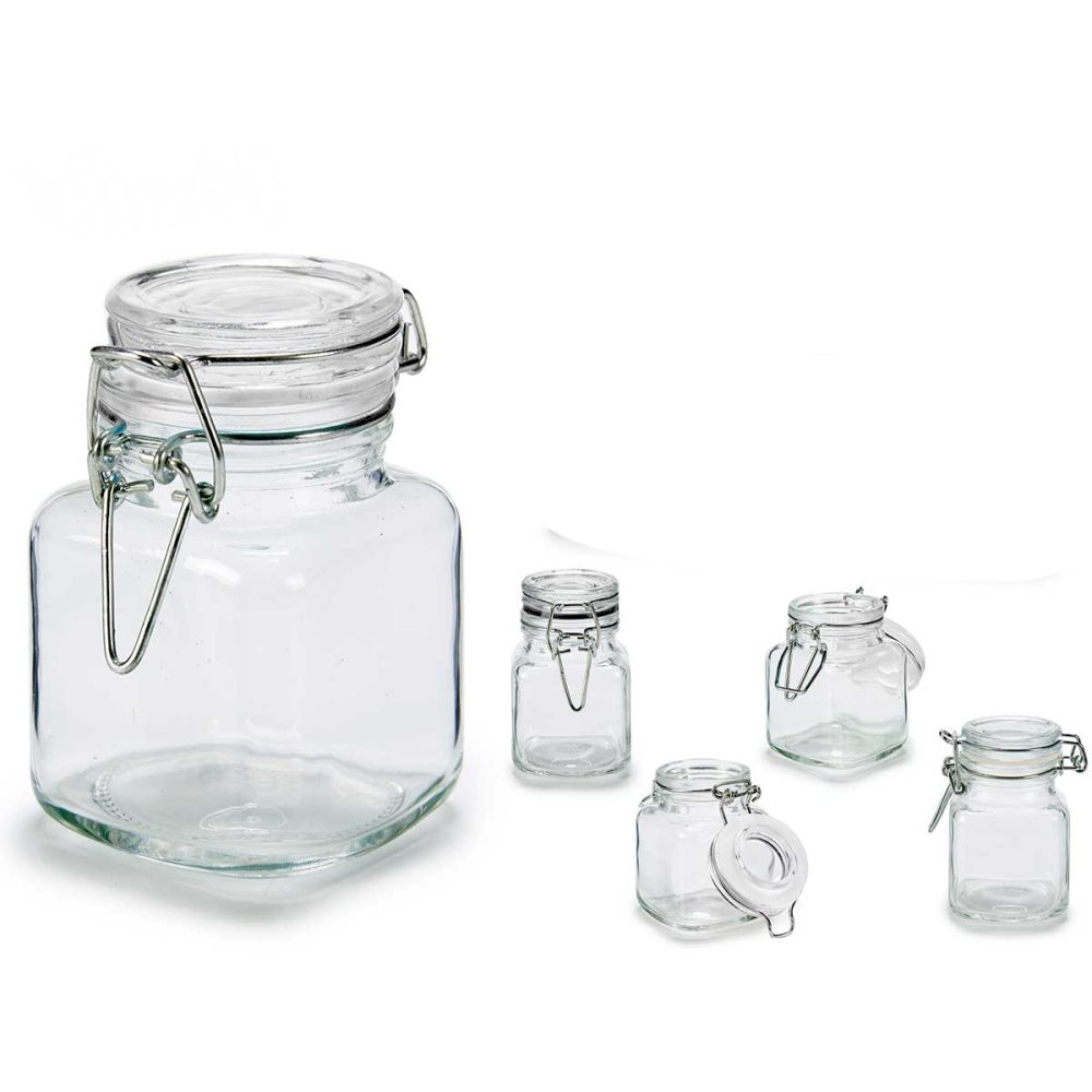 5-pack Täta Förvaringsburkar - 90ml