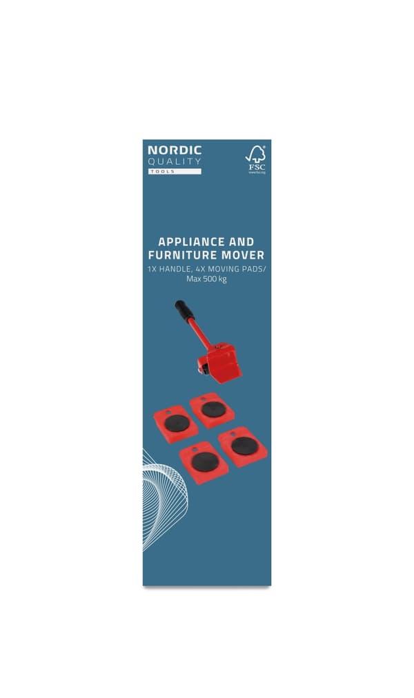 Nordic Quality Furniture mover tool set, 5pcs