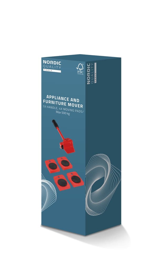 Nordic Quality Furniture mover tool set, 5pcs
