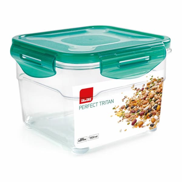 Hermetisk madkasse Ibili 790415 1,5 L 15,5 x 15,5 x 10 cm Metal Plastik