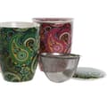 Miniatyrbillede 4 af 4: Krus med infusionsfilter Home ESPRIT Grøn Turkisblå Rødbrun Syren Moderne 340 ml (2 enheder)
