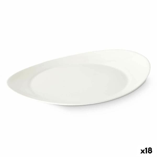 Flat tallerken Vivalto LYBP-120 Hvit Opalglass 30,5 x 3 x 26 cm (18 enheter)