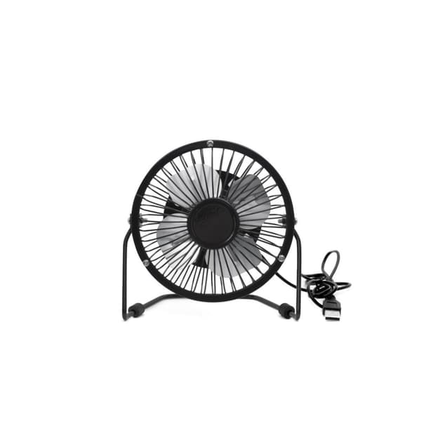 Kikkerland Usb-skrivebordsventilator i metal - sort (US143-BK-EU)