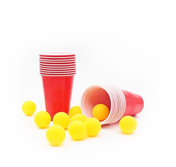 Winkee Beer Pong-sett - Classic Beer Pong - 20 kopper og 10 baller