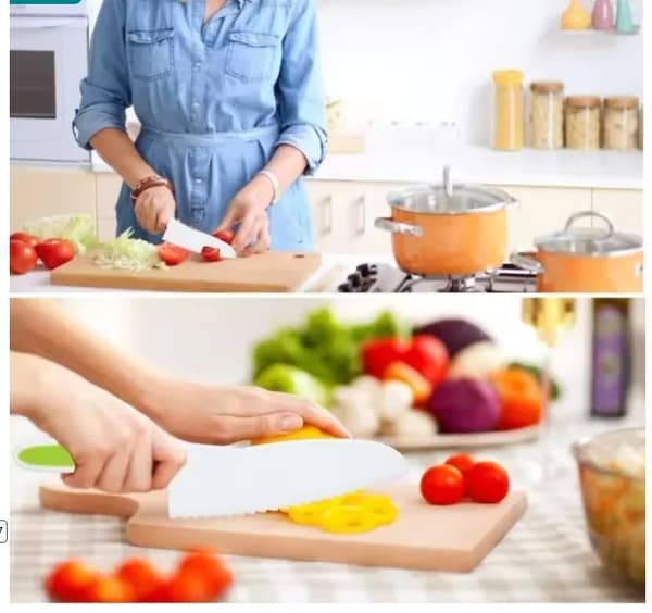 Kid Kitchen set - Lasten leivontakeittiö keittiöveitsi keittiösarja lasten keittiön keittiövälineet lasten 6-osainen setti