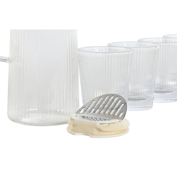 Glassæt Home ESPRIT Gennemsigtig polypropylen Borosilikatglas 245 ml