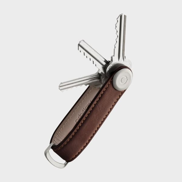 Orbitkey Nyckelhållare i läder - Espresso/Brun