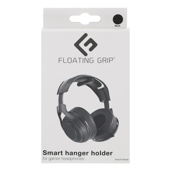 FLOATING GRIP Hängare för hörlurar svart