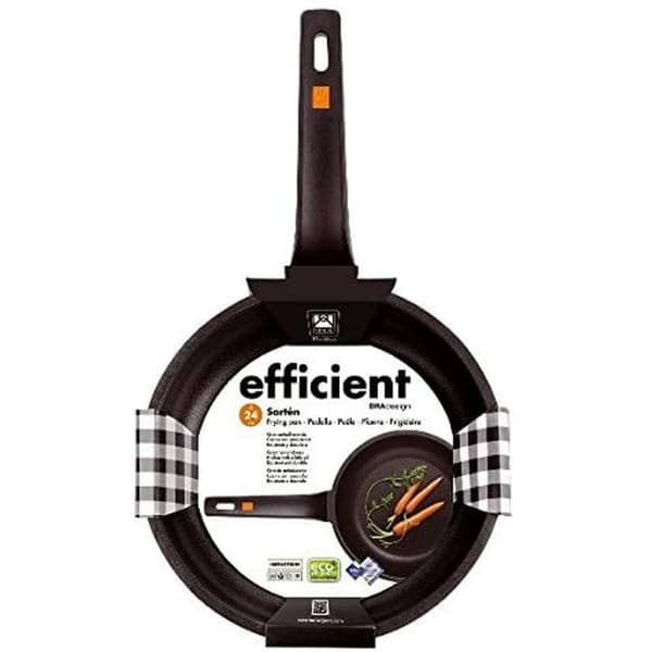 Wokpannu BRA Sartén Efficient Musta Alumiini Ø 24 cm