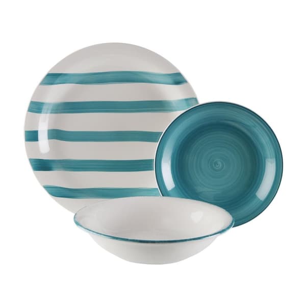 Matservis Versa Blå 26,5 x 26,5 cm 18 Delar